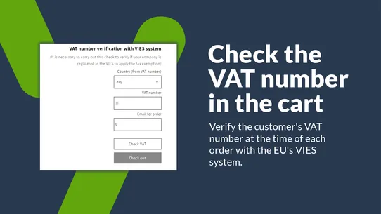 VIES exempt Tax European Union screenshot