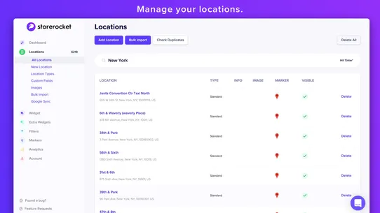 StoreRocket Store Locator screenshot