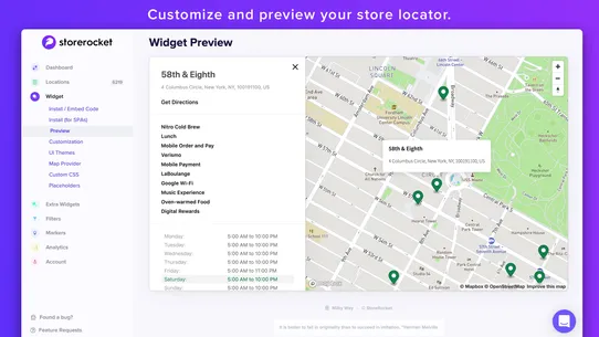 StoreRocket Store Locator screenshot