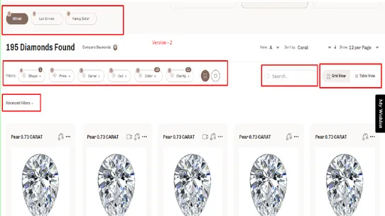 GemFind RingBuilderⓇ screenshot