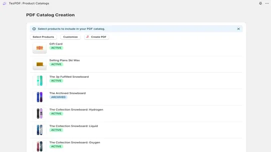 TezPDF: Product Catalogs screenshot