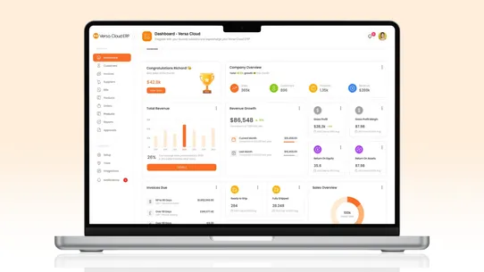 Versa Cloud ERP for eCommerce screenshot