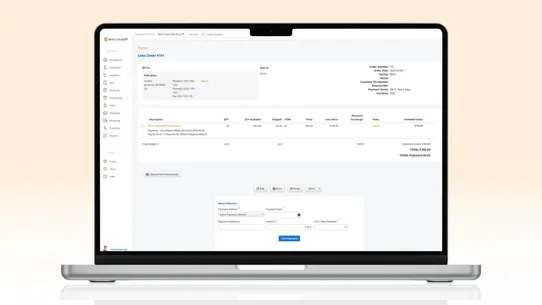 Versa Cloud ERP for eCommerce screenshot