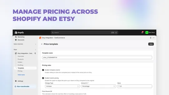 Etsy Integration ‑ CedCommerce screenshot