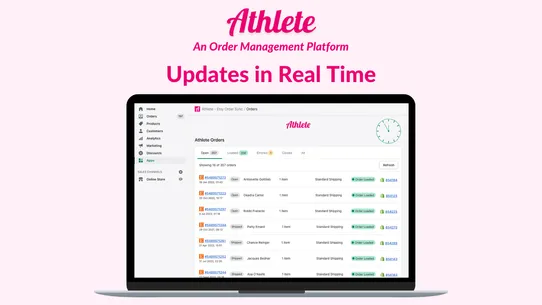 Athlete ‑ Etsy Order Sync screenshot