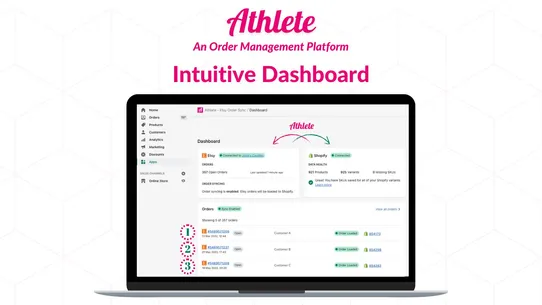 Athlete ‑ Etsy Order Sync screenshot