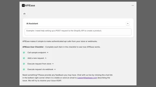 APIEase: API &amp; App Dev Agent screenshot