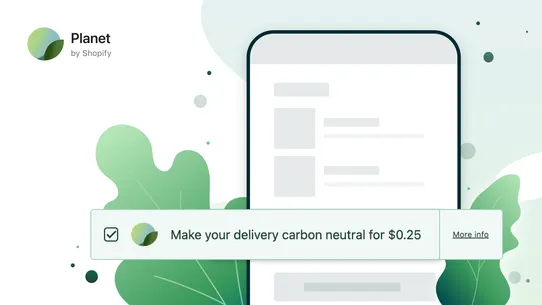 Planet—Carbon‑neutral shipping screenshot