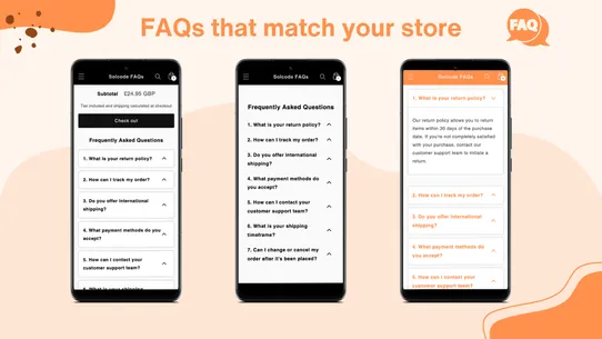 FAQ Page, Product FAQs SOLCODE screenshot