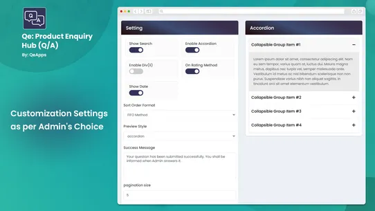 Qe: Product Enquiry Hub (Q/A) screenshot