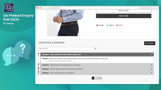 Qe: Product Enquiry Hub (Q/A) screenshot