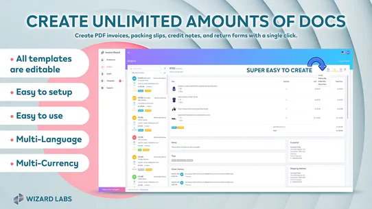 Wizard Labs: Invoice Wizard screenshot