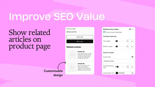 Blog Product Spotlight screenshot