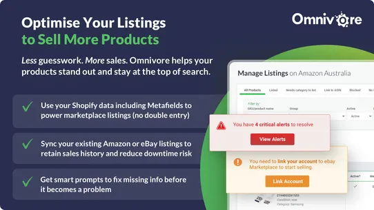 Omnivore for Marketplaces screenshot