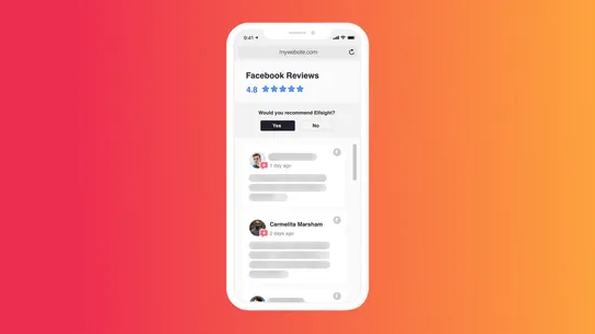 Facebook Reviews by Elfsight screenshot