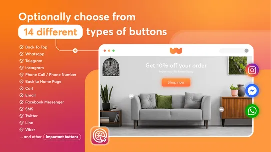 Floatify: Social &amp; CTA Buttons screenshot