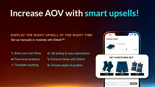 EliteCart &amp; Upsell screenshot