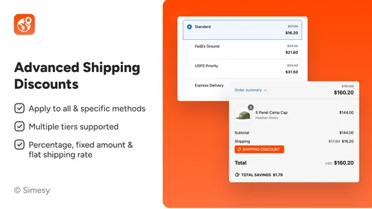 Simesy Stackable Discounts screenshot