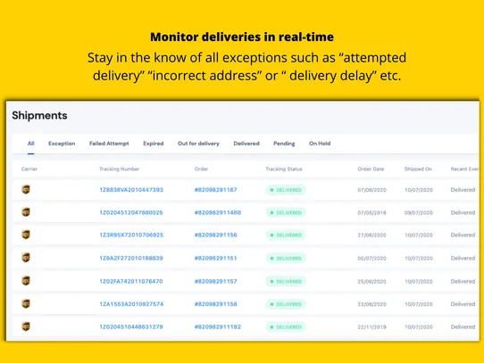 Order Tracking &amp; Chatbot screenshot