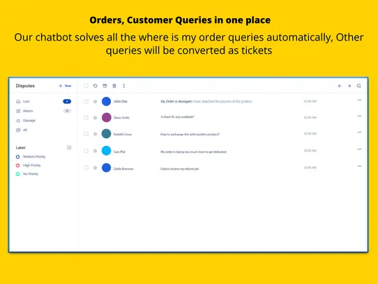 Order Tracking &amp; Chatbot screenshot