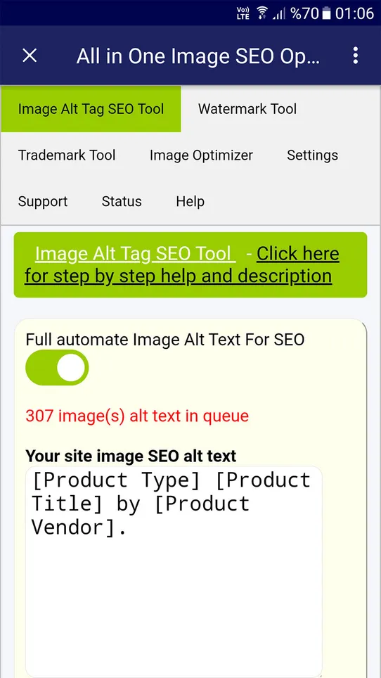 Wise Image SEO Optimizer screenshot