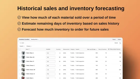 Material Manager screenshot