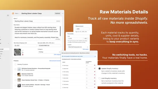 Material Manager screenshot