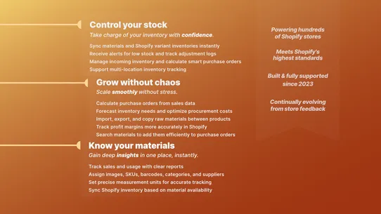 Material Manager screenshot