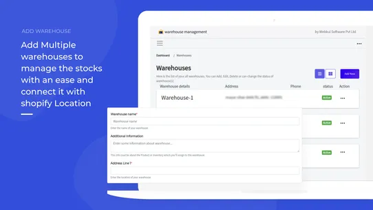 Webkul warehouse management screenshot