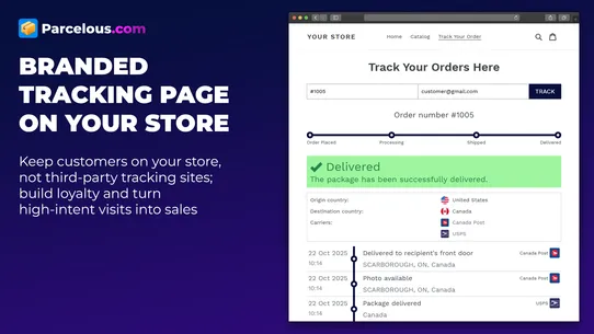 Parcelous Order Tracking screenshot