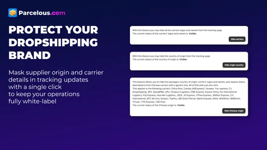 Parcelous Order Tracking screenshot
