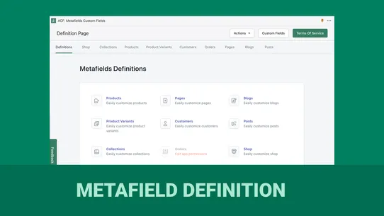 ACF: Metafields Custom Fields screenshot