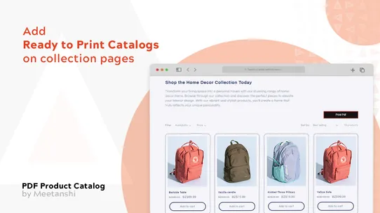 Meetanshi PDF Product Catalog screenshot