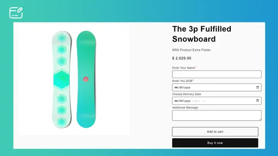 Product Extra Fields ‑ Soronix screenshot