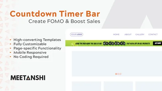 Meetanshi Countdown Timer Bar screenshot