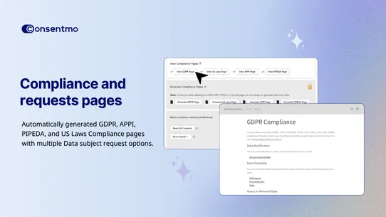 Consentmo GDPR Compliance screenshot