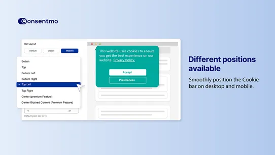 Consentmo GDPR Compliance screenshot