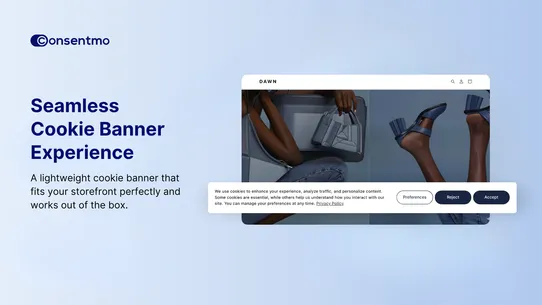 Consentmo GDPR Compliance screenshot