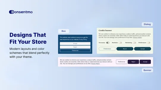 Consentmo GDPR Compliance screenshot