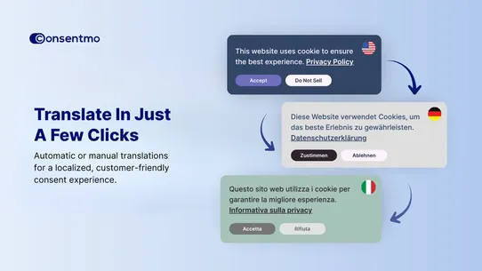 Consentmo GDPR Compliance screenshot