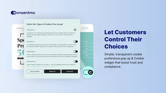 Consentmo GDPR Compliance screenshot