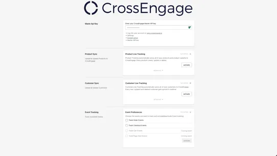 CrossEngage screenshot