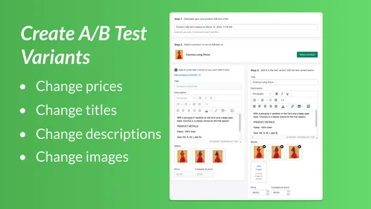 NA Product+Upsell A/B Testing screenshot