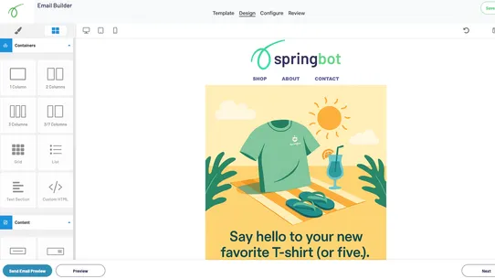 Springbot screenshot