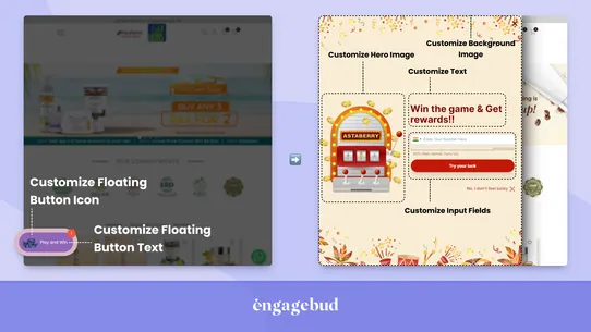 Engagebud: Gamified Pop‑Up screenshot