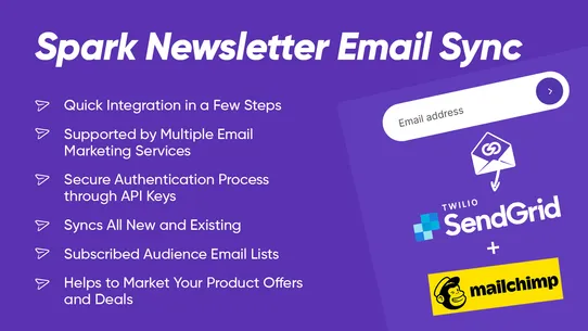 Spark Newsletter Email Sync screenshot