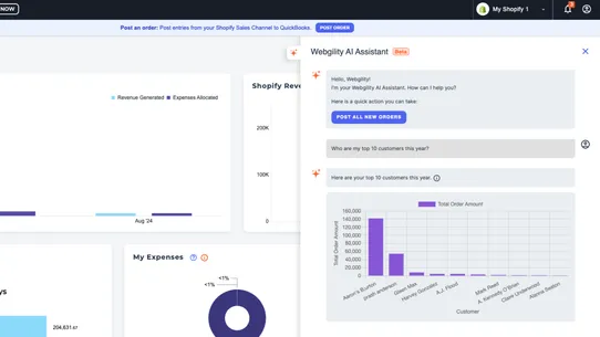 Webgility x QuickBooks Online screenshot