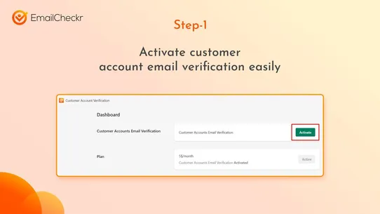 EmailCheckr: Activation Link screenshot