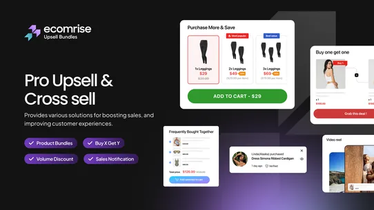 EcomRise: Upsell &amp; Bundles screenshot