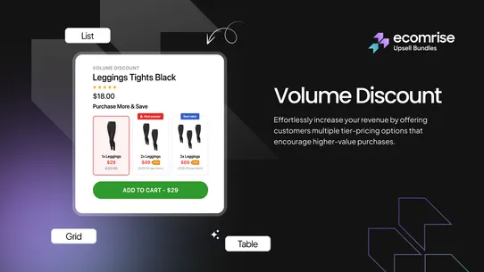 EcomRise: Upsell &amp; Bundles screenshot